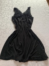 Damen Nachthemd Gr. S, Niglegee,Unterkleid,Dessous ?schwarz, mit viel Spitze