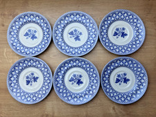 Spode Geranium Blue 6 x