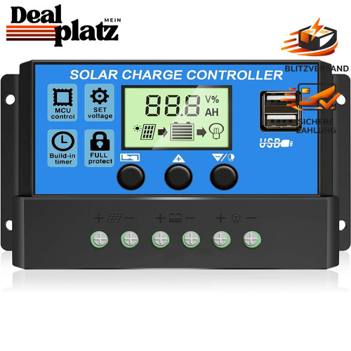 Solarladeregler 30a pwm - solarladeregler,