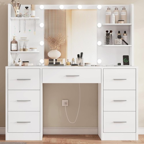 Großer schminktisch mit led - großer,