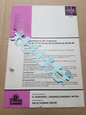 Traktor Radspurlockerer RS 04/30 14/30 08/15 09/15 01/40 Zetor Datenbl. Prospekt