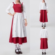 Rotkäppchen Kleid Kostüm Partys Freizeitkleidung Langarm Oberteil