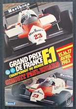 Programmheft/race programme Grand Prix France Paul Ricard - 17.04.1983