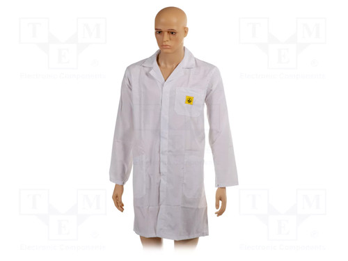 Kittel weiss esd - (unisex),