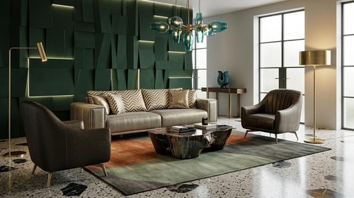 Wohnzimmer sofa garnitur 3er - wohnzimmer,
