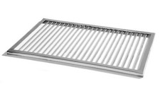 Edelstahl Premium Grill 65,5 x 49,5 gerahmt, Grillrost WEBER Gasgrill 6mm Stäbe
