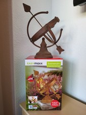 EASYmaxx Sonnenuhr Metall Rost Optik 30cm TV Werbung Deko Figur Wetterfest OVP