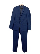 Roy Robson Herren Anzug Elegant Business Blau Wolle Gr. 52 XL