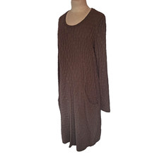 ❤️ Damen Midi Kleid Braun