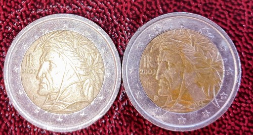 Euro italien dante - 2, x