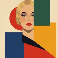 Frau bauhaus stijl - frau,