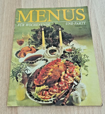 +++ Zeitschrift DDR  - Menüs für Wochenende und Party - 1976 +++