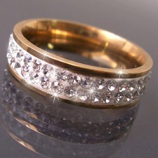 Ring Edelstahl Strass
