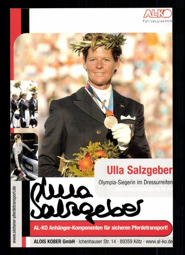 Ulla salzgeber autogrammkarte - ulla,