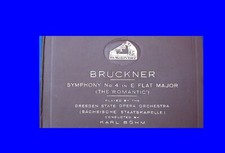 Karl Bohm Bruckner 4 HMV DB-8138--5 Dresden State Opera Orchestra UK12" 8x78rpm 
