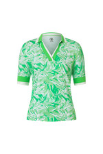 Bogner Damen Funktions-Poloshirt Elonie, Farbe: Grün-Weiß