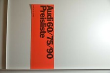schöne Audi 60 75 90 Preisliste Prospekt von 1969 Mod. 1970, Super 90, Variant L