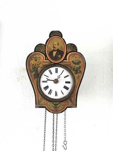 Alte wanduhr schilderuhr otto - alte,