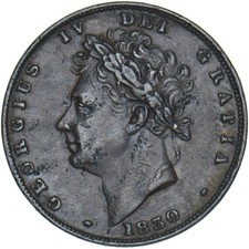 1830 Farthing - George IV