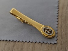 Vintage GUCCI GG Logo Tie Clip