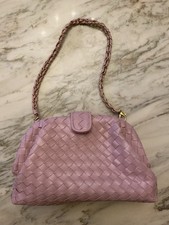 Tasche Clutch geflochten Mit