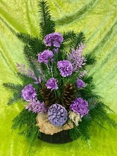 S19.11. Steckschale Kissen Gesteck Decke Grabgesteck Allerheiligen Totensonntag