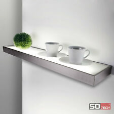 SO-TECH® LED Leuchtregal Dallas Wandleuchte Lichtboden Lichtboard Edelstahloptik