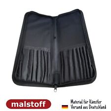 Schwarze Pinseltasche aus