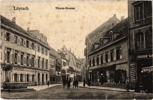 Cpa lorrach thurm strasse - thurm,