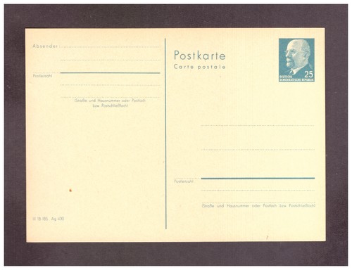 Ddr walter ulbricht postkarte - walter,