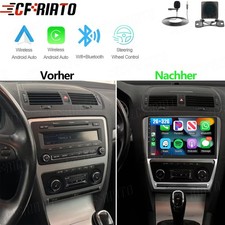 Apple CarPlay Android 15 Autoradio Navi RDS GPS Für Skoda Octavia II 2004-2013
