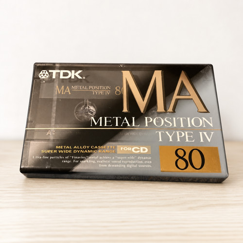 Tdk 80r metallkassette band - metallkassette,