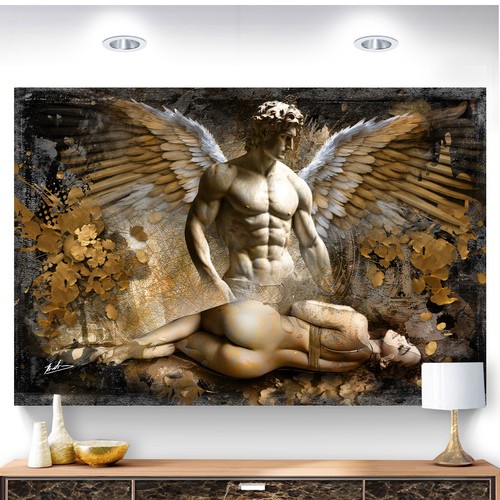 Leinwand bild engel sexy frau - engel,