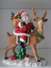 Weihnachtsmann auf Rentier