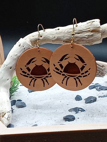 Holz ohrring earing wood - ohrring,