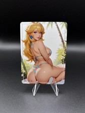 Peach Mario Nintendo Waifu Card TCG Full Art Waifu Legends Custom
