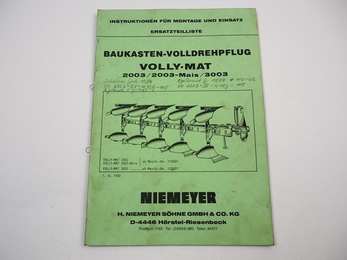 Niemeyer volly mat 2003 3003 - niemeyer,