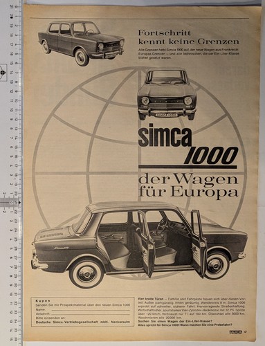 Auto simca 1000 - simca, wagen