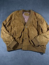 Wildleder Imitat Jacke Braun