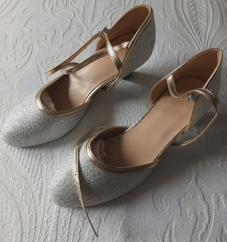 Damen pumps silber - pumps, silber/gold