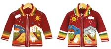 Kinder Strickjacke dunkel rot