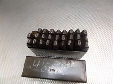 alte Schlagzahlen Schlagbuchstaben DDR - 8mm