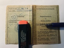 Nostalgie für Sammler Betriebserlaubnis Registrierschein Simson Habicht Original