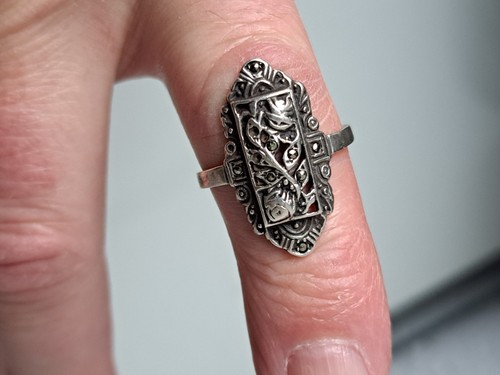 Schöner alter silber ring - ,,