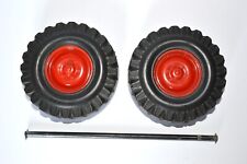 Anker Traktor DDR Spielzeug Ersatzteile Anhänger Räder Achse und Radkappen #1