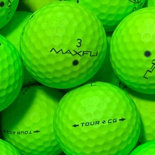 25 Golfbälle Maxfli Tour CG Matt Grün AAA/AAAA Qualität Matte Lakeballs Lime