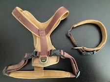 Set aus Y-Hunde/Welpengeschirr und Halsband Neopren braun Größe L von Hunter