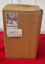 Bloflo rosa transparente Glas Hydrokultur Vase, 7 Zoll farbig (Box beschädigt)