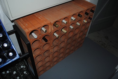 Weinregal stapelbar aus ton - stapelbar,