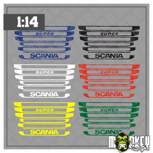 Scania farbset grill - scania, r730